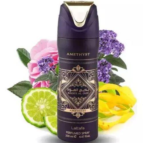 Lattafa spray perfumado Bade Al Oud Amesthyst