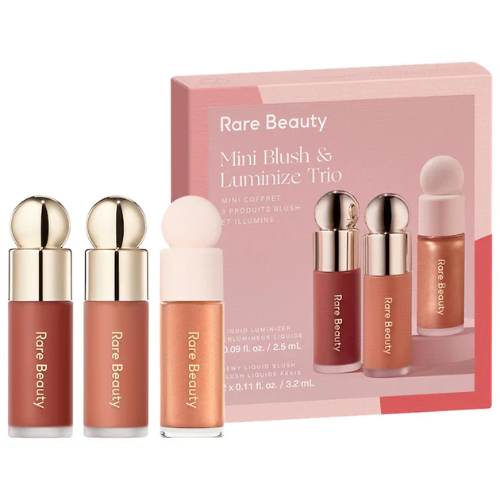 RARE BEAUTY MINI BLUSH Y LUMINIZE TRIO