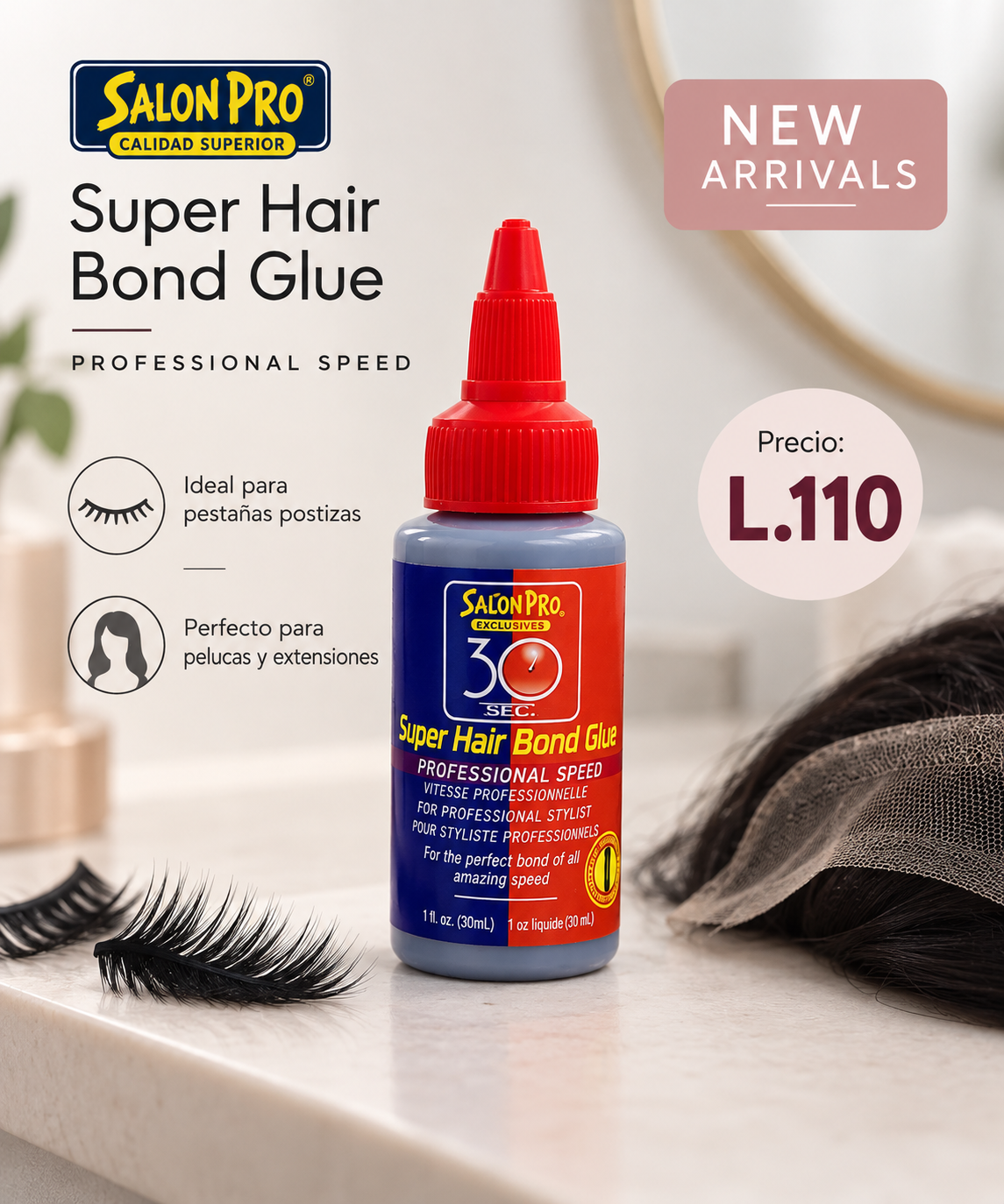 Salon Pro Super Hair Bond Glue 30 Sec