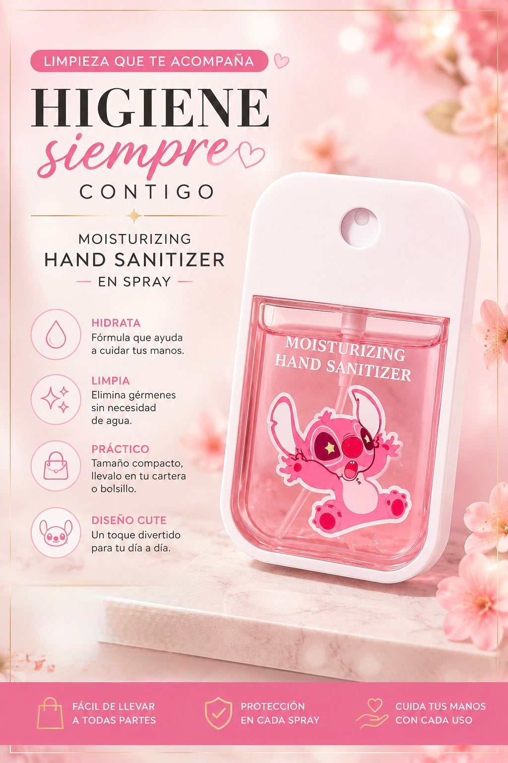 Spray Desinfectante para manos