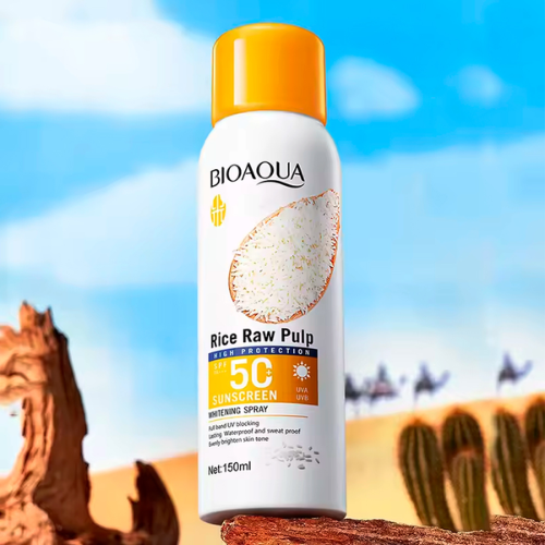 BIOAQUA RICE RAW PULP SPRAY PROTECTOR SOLAR