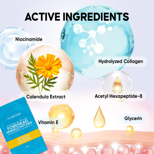 FLORETSIO ANTI AGING FORMULA FOREHEAD WRINLIE PATCHES