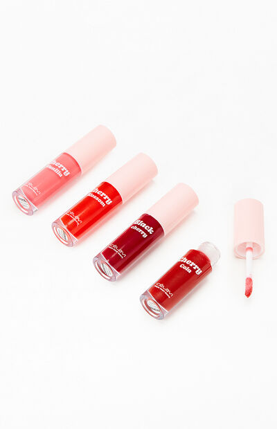 CELAVI 4 Pack Cherry Berry Lip Oil Set