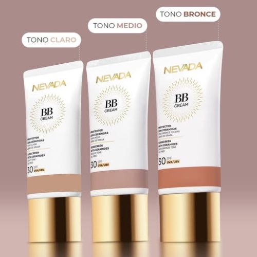 NEVADA BB CREAM de SPF 30 con Ceramidas y Vitamina E