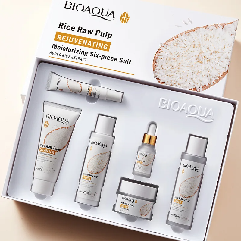 Bioaqua Rice Raw Pulp Set Skincare