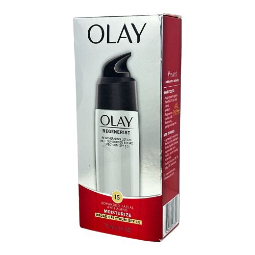 Loción Olay Regenerist con Protector Solar FPS 15 Antienvejecimiento Hidratar 75ML/2,5fl.oz