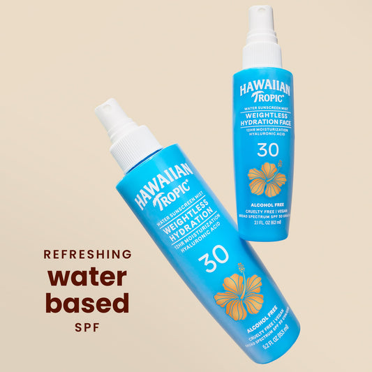 Hawaian Tropic
Water Sunscreen Mist
Hydrating Face