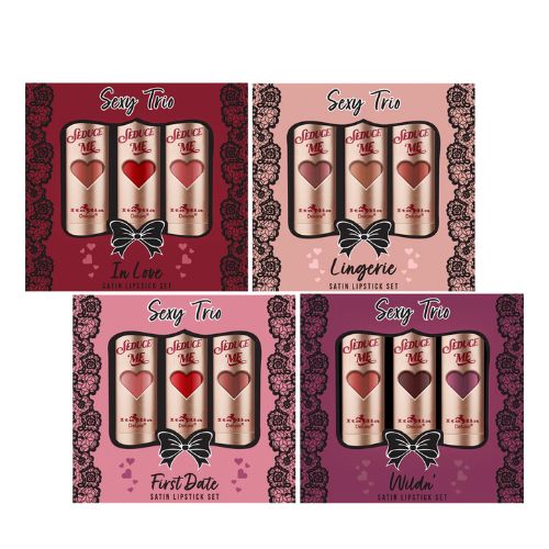 Sexy Trio Satin Lipstick Sets Italia Delux