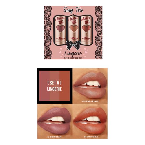 Sexy Trio Satin Lipstick Sets Italia Delux