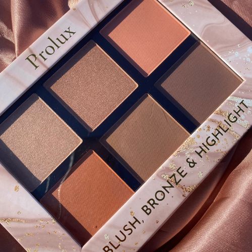 Prolux Blush, Bronze & Highlight Palette