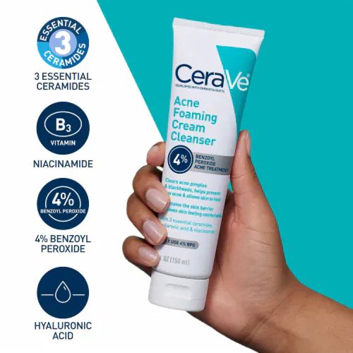 Cerave Acne foaming cream cleanser 4%