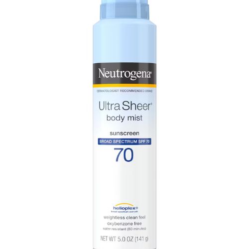 Neutrogena Ultra Sheer Lightweight Sunscreen Spray, SPF 70, 5 oz